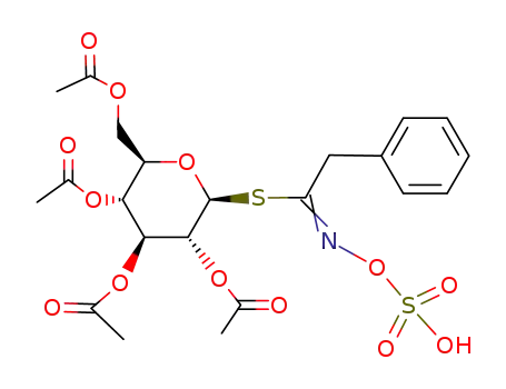 Tetra-<i>O</i>-acetyl-<i>S</i>-(2-phenyl-<i>N</i>-sulfooxy-acetimidoyl)-1-thio-β-D-glucopyranose