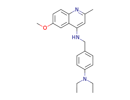 4-Quinolinamine,N-[[4-(diethylamino)phenyl]methyl]-6-methoxy-2-methyl- cas  5442-69-3