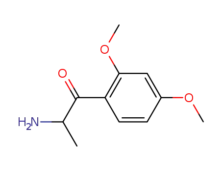 Molecular Structure of 80096-52-2 (1-Propanone,  2-amino-1-(2,4-dimethoxyphenyl)-)