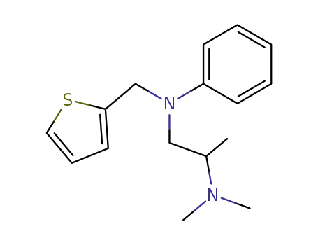 Molecular Structure of 860710-35-6 (2-dimethylamino-1-(<i>N</i>-[2]thienylmethyl-anilino)-propane)