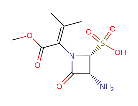 (2R,3R)-3-amino-1-(1'-methoxycarbonyl-2'-methylpropenyl)-4-oxoazetidine-2-sulfonic acid tetrabutylammonium salt