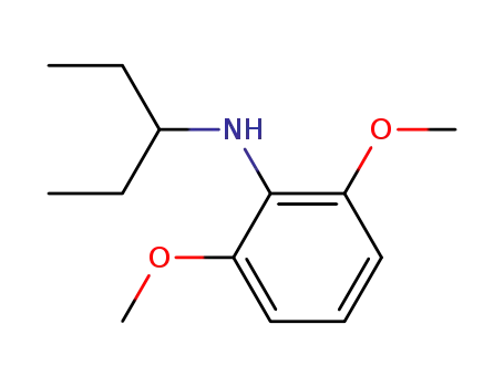 Molecular Structure of 253681-16-2 ((2,6-dimethoxy-phenyl)-(1-ethyl-propyl)-amine)