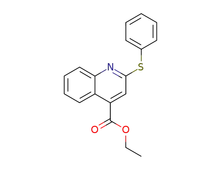 Molecular Structure of 6949-89-9 (ethyl 2-(phenylsulfanyl)quinoline-4-carboxylate)