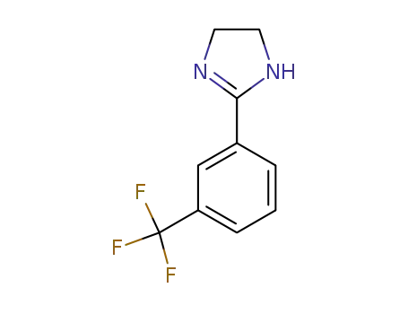 Molecular Structure of 27423-84-3 (1H-IMidazole, 4,5-dihydro-2-[3-(trifluoroMethyl)phenyl]-)