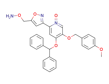 <i>O</i>-{3-[4-benzhydryloxy-5-(4-methoxy-benzyloxy)-1-oxy-pyridin-2-yl]-isoxazol-5-ylmethyl}-hydroxylamine