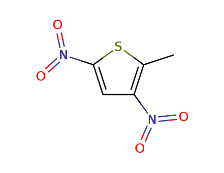 Molecular Structure of 78771-28-5 (2-methyl-3,5-dinitrothiophene)