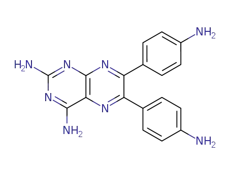 Molecular Structure of 151648-52-1 (6,7-bis(4-aminophenyl)pteridine-2,4-diamine)