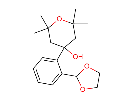 4-(2-[1,3]dioxolan-2-yl-phenyl)-2,2,6,6-tetramethyl-tetrahydro-pyran-4-ol