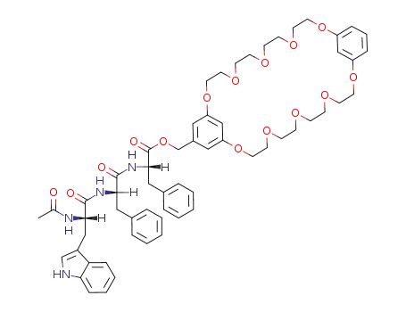 (S)-2-{(S)-2-[(S)-2-Acetylamino-3-(1H-indol-3-yl)-propionylamino]-3-phenyl-propionylamino}-3-phenyl-propionic acid 2,5,8,11,14,20,23,26,29,32-decaoxa-tricyclo[31.3.1.1<sup>15,19</sup>]octatriaconta-1<sup>(37)</sup>,15,17,19<sup>(38)</sup>,33,35-hexaen-17-ylmethyl ester