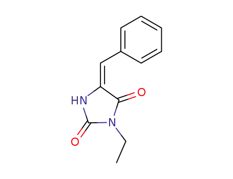 Molecular Structure of 100142-60-7 (3-ethyl-5-benzylidene-imidazolidine-2,4-dione)