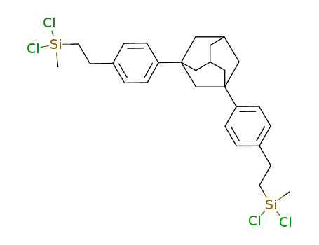 Molecular Structure of 75260-20-7 (1,3-bis<<2-(dichloromethylsilyl)ethyl>phenyl>adamantane)