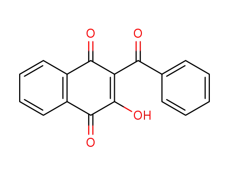 Molecular Structure of 41695-65-2 (1,4-Naphthalenedione, 2-benzoyl-3-hydroxy-)