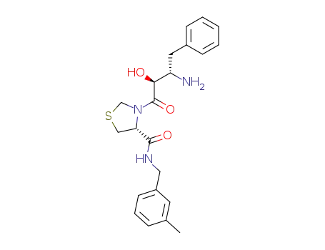 (R)-N-(3-methylbenzyl)-3-<(2S,3S)-3-amino-2-hydroxy-4-phenylbutanoyl>-1,3-thiazolidine-4-carboxamide
