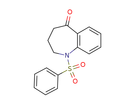 1-benzenesulfonyl-1,2,3,4-tetrahydro-benzo[<i>b</i>]azepin-5-one