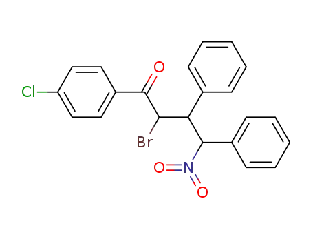 2-bromo-1-(4-chloro-phenyl)-4-nitro-3,4-diphenyl-butan-1-one