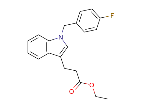 3-[1-(4-fluoro-benzyl)-1<i>H</i>-indol-3-yl]-propionic acid ethyl ester