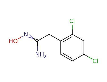 Molecular Structure of 333748-88-2 (2-(2,4-DICHLORO-PHENYL)-N-HYDROXY-ACETAMIDINE)