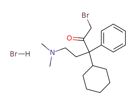 1-Bromo-3-cyclohexyl-5-(dimethylamino)-3-phenylpentan-2-one
