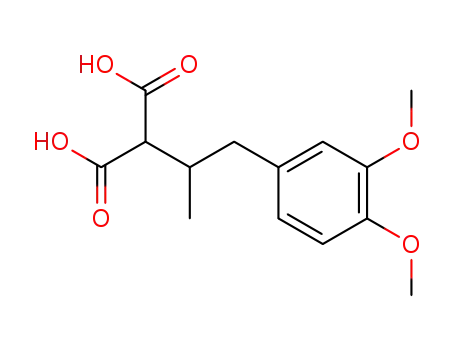 Molecular Structure of 6937-21-9 ([1-(3,4-dimethoxyphenyl)propan-2-yl]propanedioic acid)