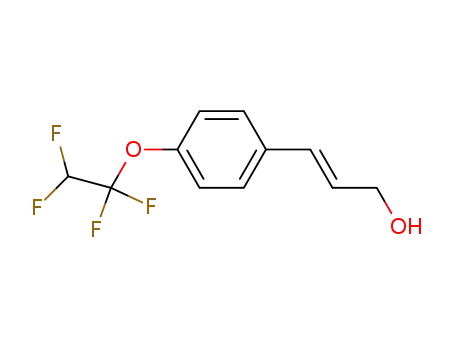 Molecular Structure of 1026700-66-2 ((E)-3-[4-(1,1,2,2-Tetrafluoro-ethoxy)-phenyl]-prop-2-en-1-ol)