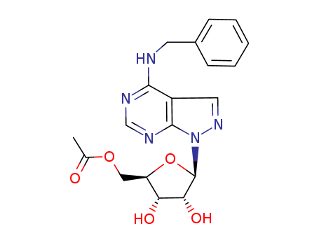 1H-Pyrazolo[3,4-d]pyrimidin-4-amine,1-(5-O-acetyl-b-D-ribofuranosyl)-N-(phenylmethyl)-