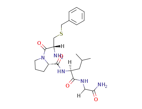 Molecular Structure of 17406-30-3 (S-benzylcysteinylprolylleucylglycinamide)