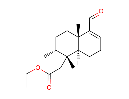 ((1R,2R,4aS,8aS)-5-Formyl-1,2,4a-trimethyl-1,2,3,4,4a,7,8,8a-octahydro-naphthalen-1-yl)-acetic acid ethyl ester