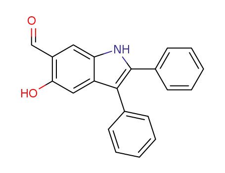 5-hydroxy-2,3-diphenyl-1<i>H</i>-indole-6-carbaldehyde