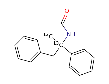 Molecular Structure of 286957-65-1 (N-{[2,3-13C<sub>2</sub>]1,2-diphenylprop-2-yl}formamide)
