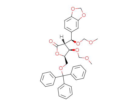 (3R,4R,5R)-4-methoxymethoxy-3-[(1S)-1-methoxymethoxy-1-(3,4-methylenedioxyphenyl)methyl]-5-trityloxymethyldihydro-2(3H)-furanone
