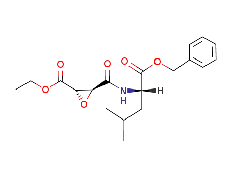 N-((2S,3S)-3-trans-ethoxycarbonyloxiran-2-carbonyl)-L-leucine benzyl ester