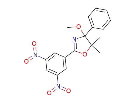 Molecular Structure of 7476-53-1 (2-(3,5-dinitrophenyl)-4-methoxy-5,5-dimethyl-4-phenyl-4,5-dihydro-1,3-oxazole)