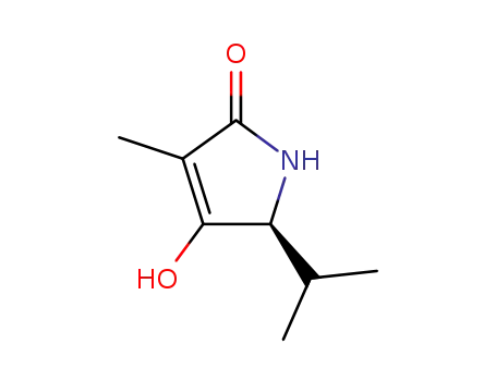 Molecular Structure of 234752-13-7 (2H-Pyrrol-2-one,1,5-dihydro-4-hydroxy-3-methyl-5-(1-methylethyl)-,(5S)-(9CI))