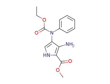 methyl 3-amino-4-[[N-(ethoxycarbonyl)-N-phenyl]amino]-1H-pyrrole-2-carboxylate