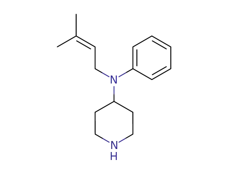 Molecular Structure of 288573-58-0 ((3-methyl-but-2-enyl)-phenyl-piperidin-4-yl-amine)