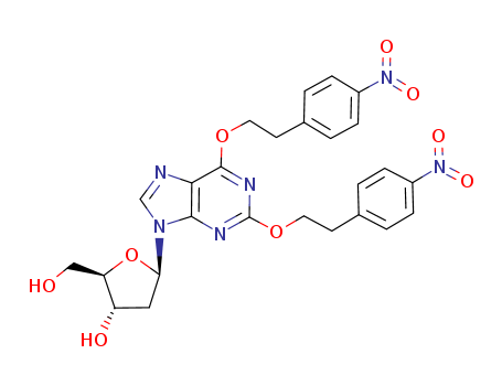 2,6-Bis-O-[2-(4-nitrophenyl)ethyl]-2'-deoxyxanthosine