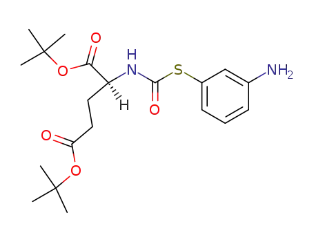 2-(3-amino-phenylsulfanylcarbonylamino)-pentanedioic acid di-<i>tert</i>-butyl ester
