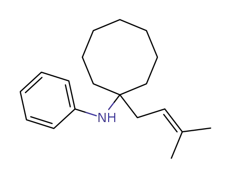 Molecular Structure of 216369-58-3 (N-(1-prenylcyclooctyl)aniline)