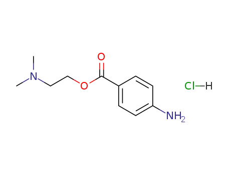 Molecular Structure of 17599-02-9 (2-[(4-aminobenzoyl)oxy]-N,N-dimethylethanaminium chloride)