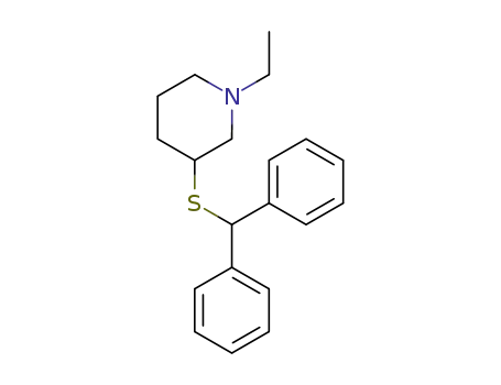 1-ethyl-3-benzhydrylmercapto-piperidine