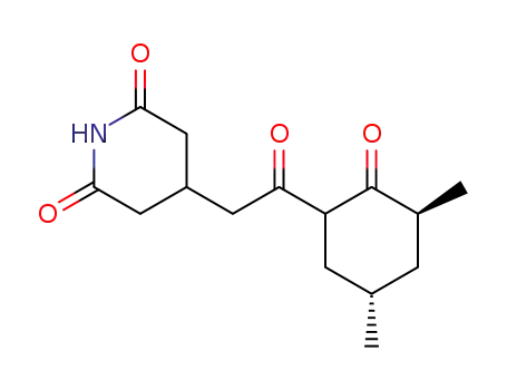 Molecular Structure of 363-27-9 (4-[2-[(1S)-3β,5α-Dimethyl-2-oxocyclohexyl]-2-oxoethyl]-2,6-piperidinedione)