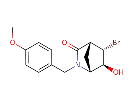 (1R,4R,5S,6S)-5-bromo-6-hydroxy-2-(4'-methoxybenzyl)-2-azabicyclo[2.2.1]heptan-3-one