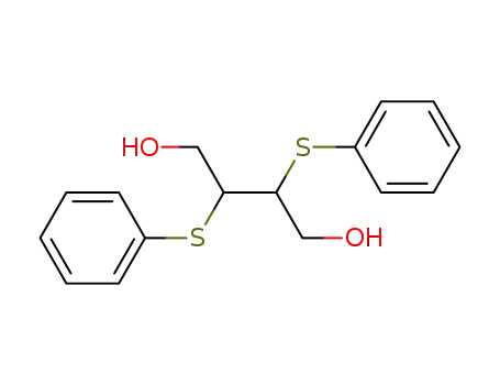 Molecular Structure of 101431-43-0 (2,3-Bis-phenylsulfanyl-butane-1,4-diol)