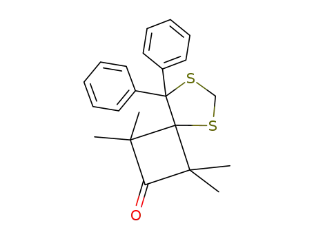 2,2,4,4-tetramethyl-5',5'-diphenylspiro[cyclobutane-3,4'-[1,3]dithiolane]-1-one