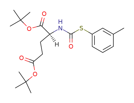 2-<i>m</i>-tolylsulfanylcarbonylamino-pentanedioic acid di-<i>tert</i>-butyl ester