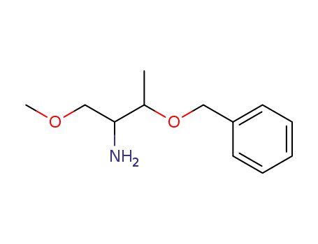 Molecular Structure of 7462-61-5 (3-(benzyloxy)-1-methoxybutan-2-amine)