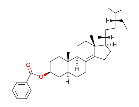 benzoic acid-[5α-stigmasten-(8(14))-yl-(3β)-ester]