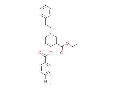 3-에톡시카르보닐-1-페네틸-4-피페리딜=p-아미노벤조에이트