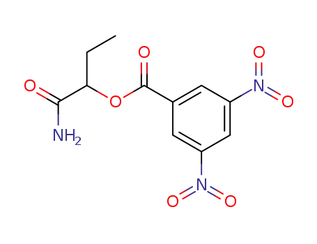Molecular Structure of 7472-36-8 (1-amino-1-oxobutan-2-yl 3,5-dinitrobenzoate)