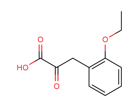 Molecular Structure of 857763-64-5 (Benzenepropanoic acid, 2-ethoxy-.alpha.-oxo-)